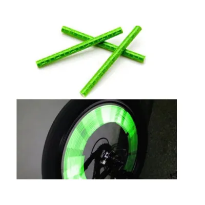 Светоотражающие накладки на спицы Feel Fit зеленые - 1 - Robinzon.ua