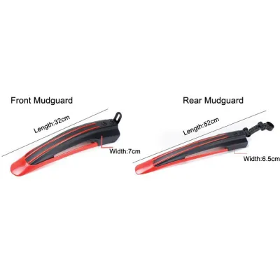 Крылья велосипедные 20-26" Feel Fit черный / красный - 1 Крылья велосипедные 20-26" Feel Fit черный / красный - 1 - Robinzon.ua