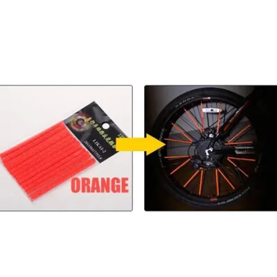 Светоотражающие накладки на спицы Feel Fit оранжевые - 2 Светоотражающие накладки на спицы Feel Fit оранжевые - 2 - Robinzon.ua