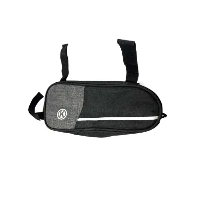 Велосипедная сумка под раму со светоотражающей полоской B-Soul Черно-серый - 1 - Robinzon.ua