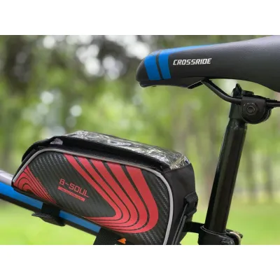 Сумка на раму B-Soul для смартфонов Черно-красный - 1 Сумка на раму B-Soul для смартфонов Черно-красный - 1 - Robinzon.ua