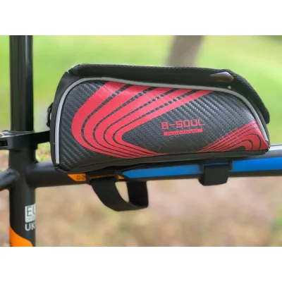 Сумка на раму B-Soul для смартфонов Черно-красный - 3 Сумка на раму B-Soul для смартфонов Черно-красный - 3 - Robinzon.ua