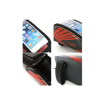 Сумка на раму B-Soul для смартфонов Черно-красный - 4 Сумка на раму B-Soul для смартфонов Черно-красный - 4 - Robinzon.ua