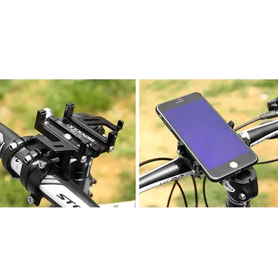 Держатель для мобильного телефона алюминиевый на велосипед SJJ-012 Feel Fit Черный - 3 Держатель для мобильного телефона алюминиевый на велосипед SJJ-012 Feel Fit Черный - 3 - Robinzon.ua