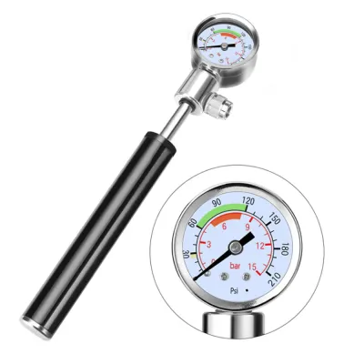 Портативный велосипедный насос высокого давления с манометром Feel Fit QT-020 Черный - 1 Портативный велосипедный насос высокого давления с манометром Feel Fit QT-020 Черный - 1 - Robinzon.ua