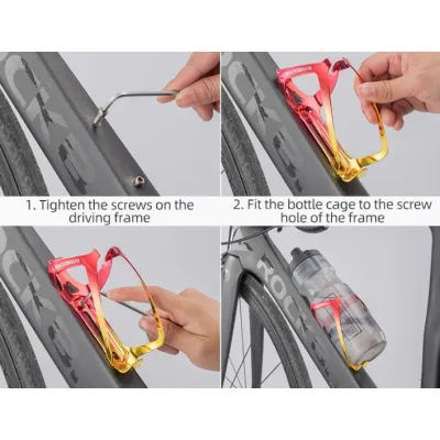 Фляготримач для велосипеда алюмінієвий SHJ-014 Feel Fit 147*70*82 мм Різнокольоровий - 2 - Robinzon.ua