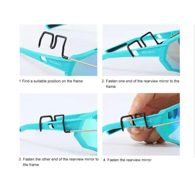 Дзеркало на окуляри для велосипедиста Feel Fit JZ-008 Чорний - 4 - Robinzon.ua