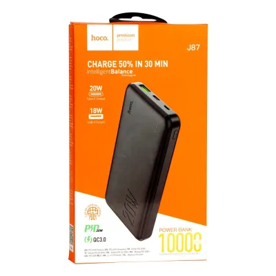УМБ Power Bank Hoco J87 PD20W + QC3.0 10000 mAh Черный - 2 УМБ Power Bank Hoco J87 PD20W + QC3.0 10000 mAh Черный - 2 - Robinzon.ua