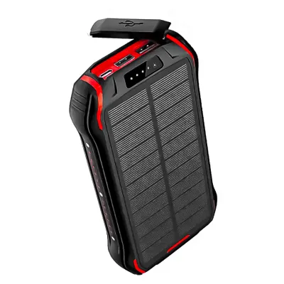 Повербанк Xionel i26w 20000mA УМБ Power Bank Black + Orange с солнечной батареей и фонариком - 1 Повербанк Xionel i26w 20000mA УМБ Power Bank Black + Orange с солнечной батареей и фонариком - 1 - Robinzon.ua