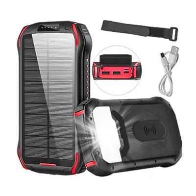 Повербанк Xionel i26w 20000mA УМБ Power Bank Black + Orange с солнечной батареей и фонариком - 7 Повербанк Xionel i26w 20000mA УМБ Power Bank Black + Orange с солнечной батареей и фонариком - 7 - Robinzon.ua