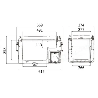 Компрессорный автохолодильник Alpicool ICF31 (32 литра). До -20℃, (12, 24, 220 вольт) - 6 Компрессорный автохолодильник Alpicool ICF31 (32 литра). До -20℃, (12, 24, 220 вольт) - 6 - Robinzon.ua