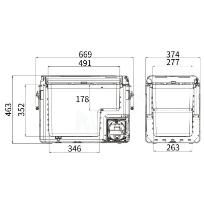Компрессорный автохолодильник Alpicool ICF41 (40 литров). До -20℃, (12, 24, 220 вольт) - 4 Компрессорный автохолодильник Alpicool ICF41 (40 литров). До -20℃, (12, 24, 220 вольт) - 4 - Robinzon.ua