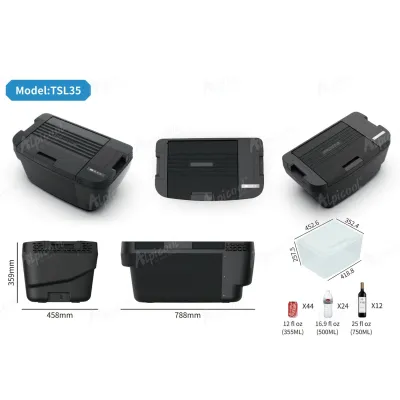 Компрессорный автохолодильник Alpicool TSL35 (35 литров). Для TESLA Model Y. До -20℃, (12, 24, 220 вольт) - 5 - Robinzon.ua