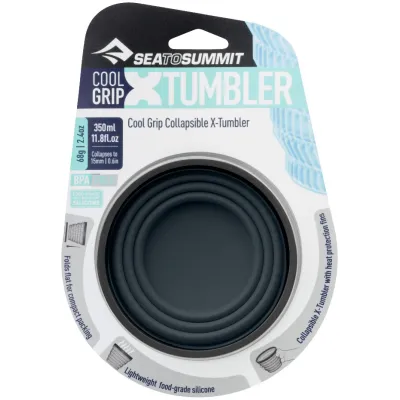 Чашка складна X-Tumbler Cool Grip, 350 мл, Charcoal від Sea to Summit (STS AXCGTUMCH) - 2 Чашка складна X-Tumbler Cool Grip, 350 мл, Charcoal від Sea to Summit (STS AXCGTUMCH) - 2 - Robinzon.ua