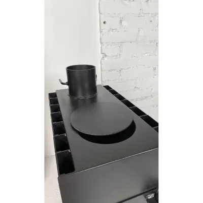 Печь-буржуйка 4мм с радиатором и варочной поверхностью 5мм - 1 Печь-буржуйка 4мм с радиатором и варочной поверхностью 5мм - 1 - Robinzon.ua