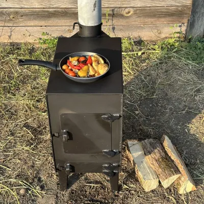 Піч-буржуйка 3мм з варильною поверхнею - 4 - Robinzon.ua