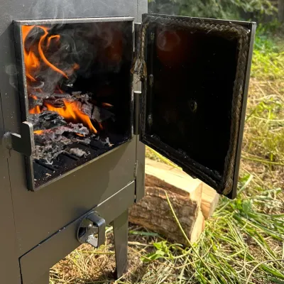 Піч-буржуйка КИЇВ 4мм з радіатором і варильною поверхнею - 3 - Robinzon.ua