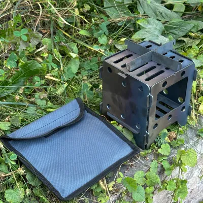 Піч-трісочниця Mzavod 13.5х13.5х15см 2мм мала з чохлом - 2 - Robinzon.ua