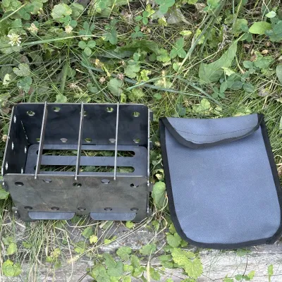 Піч-трісочниця Mzavod 21.3х15х15см 2мм велика з чохлом - 2 - Robinzon.ua