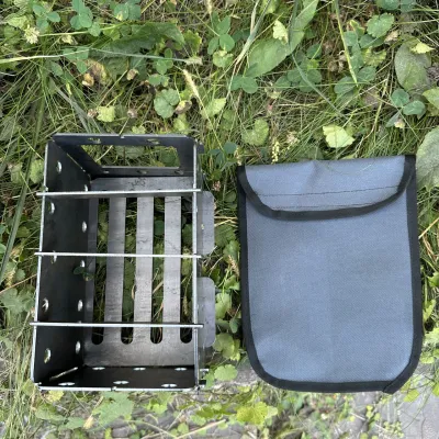 Піч-трісочниця Mzavod 21.3х15х15см 2мм велика з чохлом - 4 - Robinzon.ua