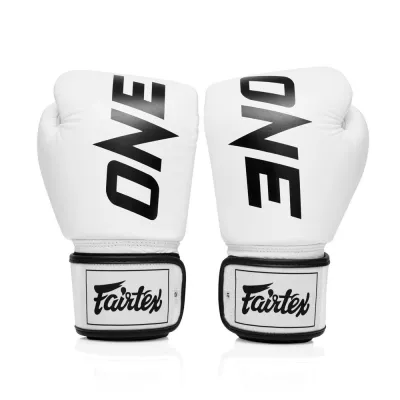 Боксерські рукавиці Fairtex BGV1-ONE (натуральна шкіра) White 10 унцій - 1 - Robinzon.ua
