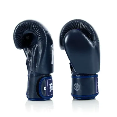 Боксерські рукавиці Fairtex BGV1-ONE (натуральна шкіра) Blue 10 унцій - 3 - Robinzon.ua