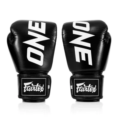 Боксерські рукавиці Fairtex BGV1-ONE (натуральна шкіра) Black 10 унцій - 1 - Robinzon.ua