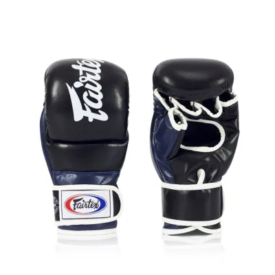 Варежки греплинговые для ММА Fairtex FGV18 Black/Blue M - 3 - Robinzon.ua