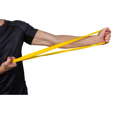 Еспандер-петля (гумка для фітнесу і кроссфіту) PowerPlay 4115 Power Band Light Жовта (1-7kg) - 6 - Robinzon.ua