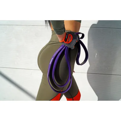 Эспандер-петля (резинка для фитнеса и кроссфита) PowerPlay 4115 Power Band Фиолетовая (14-23kg) - 4 - Robinzon.ua