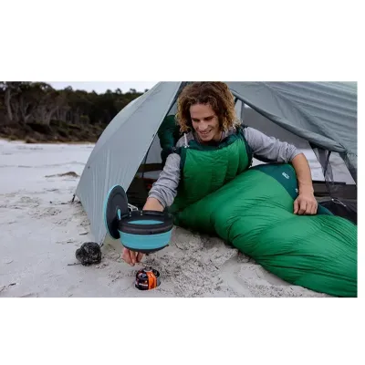 Кастрюля складная с чехлом Sea to Summit Frontier UL Collapsible Pot w/Sack, 2.2 L, Aqua Sea Blue (STS ACK025021-390202) - 5 - Robinzon.ua