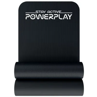 Килимок для йоги та фітнесу PowerPlay 4152 NBR Performance Mat Чорний (183x61x1) - 1 - Robinzon.ua