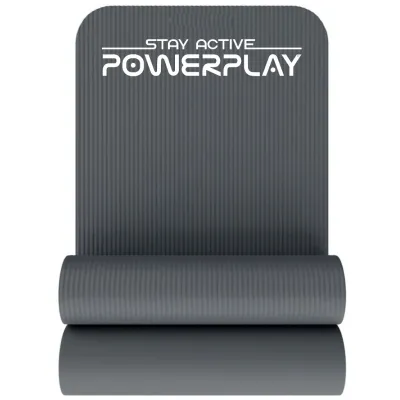 Коврик для йоги и фитнеса PowerPlay 4152 NBR Performance Mat Серый (183x61x1) - 1 - Robinzon.ua