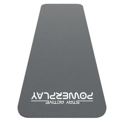 Коврик для йоги и фитнеса PowerPlay 4152 NBR Performance Mat Серый (183x61x1) - 2 - Robinzon.ua