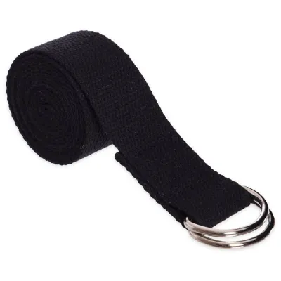 Ремень для йоги PowerPlay PP_4409 183*3.8см. Черный - 1 - Robinzon.ua