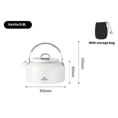 Чайник з керамічним антипригарним покриттям Naturehike CNK2450CF013 0,8 л, алюміній, білий - 3 Чайник з керамічним антипригарним покриттям Naturehike CNK2450CF013 0,8 л, алюміній, білий - 3 - Robinzon.ua