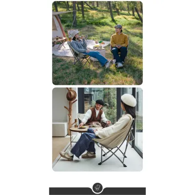 Складной стул Naturehike Stellaluna T02J бежевый CNK2350JJ010. - 6 - Robinzon.ua