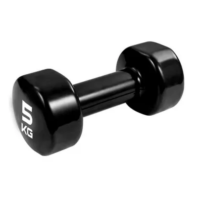 Гантель вінілова PowerPlay 4125 Achilles 2*5 кг. Чорна (2шт.) - 5 Гантель вінілова PowerPlay 4125 Achilles 2*5 кг. Чорна (2шт.) - 5 - Robinzon.ua