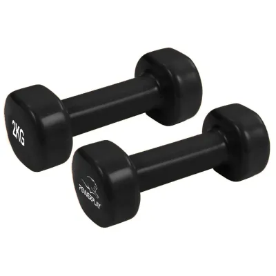 Гантель вінілова PowerPlay 4125 Achilles 2*2 кг. Чорні (2шт.) - 4 Гантель вінілова PowerPlay 4125 Achilles 2*2 кг. Чорні (2шт.) - 4 - Robinzon.ua