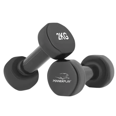 Гантель вінілова PowerPlay 4125 Achilles 2*2 кг. Чорні (2шт.) - 6 Гантель вінілова PowerPlay 4125 Achilles 2*2 кг. Чорні (2шт.) - 6 - Robinzon.ua