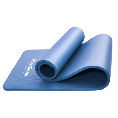 Коврик для йоги и фитнеса Power System PS-4017 NBR Fitness Yoga Mat Plus Blue (180х61х1) - 1 - Robinzon.ua