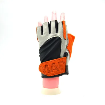 Рукавички для фітнесу та важкої атлетики MadMax MFG-850 Crazy Grey/Orange M - 1 - Robinzon.ua