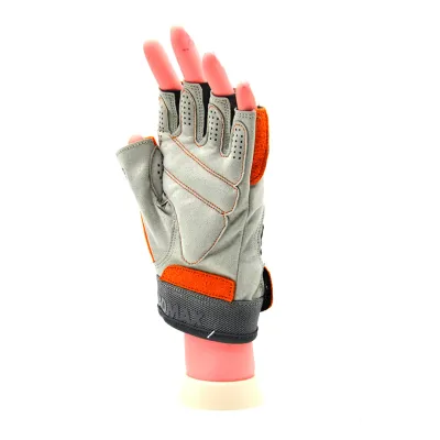 Рукавички для фітнесу та важкої атлетики MadMax MFG-850 Crazy Grey/Orange M - 2 - Robinzon.ua