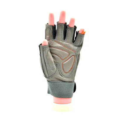 Перчатки для фитнеса и тяжелой атлетики MadMax MFG-921 Voodoo Light grey/orange M - 2 - Robinzon.ua