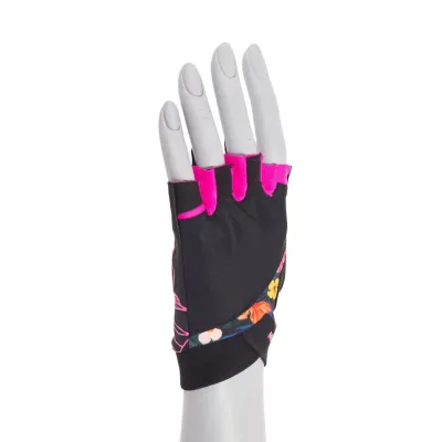 Рукавички для фітнесу та важкої атлетики MadMax MFG-770 Flower Power Gloves Black/Pink S - 3 - Robinzon.ua