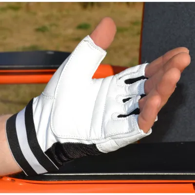 Рукавички для фітнесу MadMax MFG-248 Clasic White M - 2 - Robinzon.ua