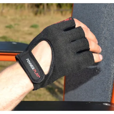 Перчатки для фитнеса PowerPlay 9077 Never Stop черно-красные S - 1 - Robinzon.ua