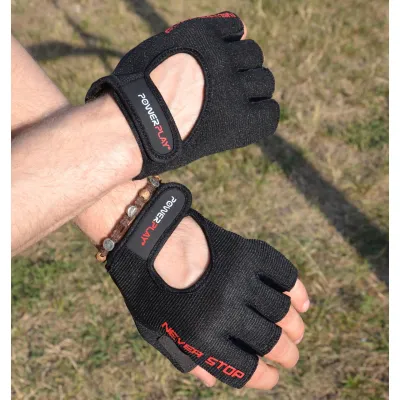 Перчатки для фитнеса PowerPlay 9077 Never Stop черно-красные S - 6 - Robinzon.ua