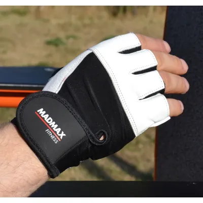 Перчатки для фитнеса MadMax MFG-444 Fitness White M - 1 - Robinzon.ua