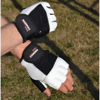 Перчатки для фитнеса MadMax MFG-444 Fitness White M - 5 - Robinzon.ua